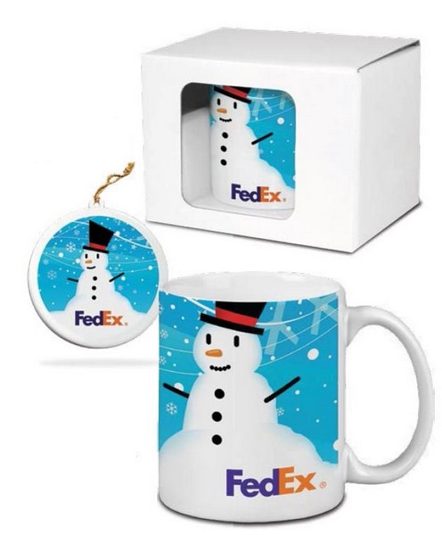 DX80772 Mug and Ornament Gift Set With Full Col...